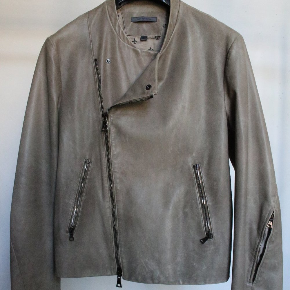 John Varvatos Collection leather Moto Jacket